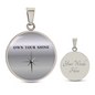 Own Your Shine Necklace, Inspirational Circle Pendant, Motivational Jewelry for Women, Confidence Gift, Empowerment Necklace