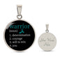 Ovarian Cancer Warrior Pendant Necklace
