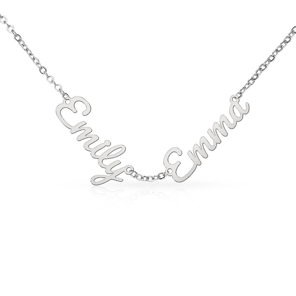 Custom Name Necklace for Mom, Grandma, Personalized Children’s Names Necklace, Stainless Steel or 18K Gold Finish, Best Friends Jewelry