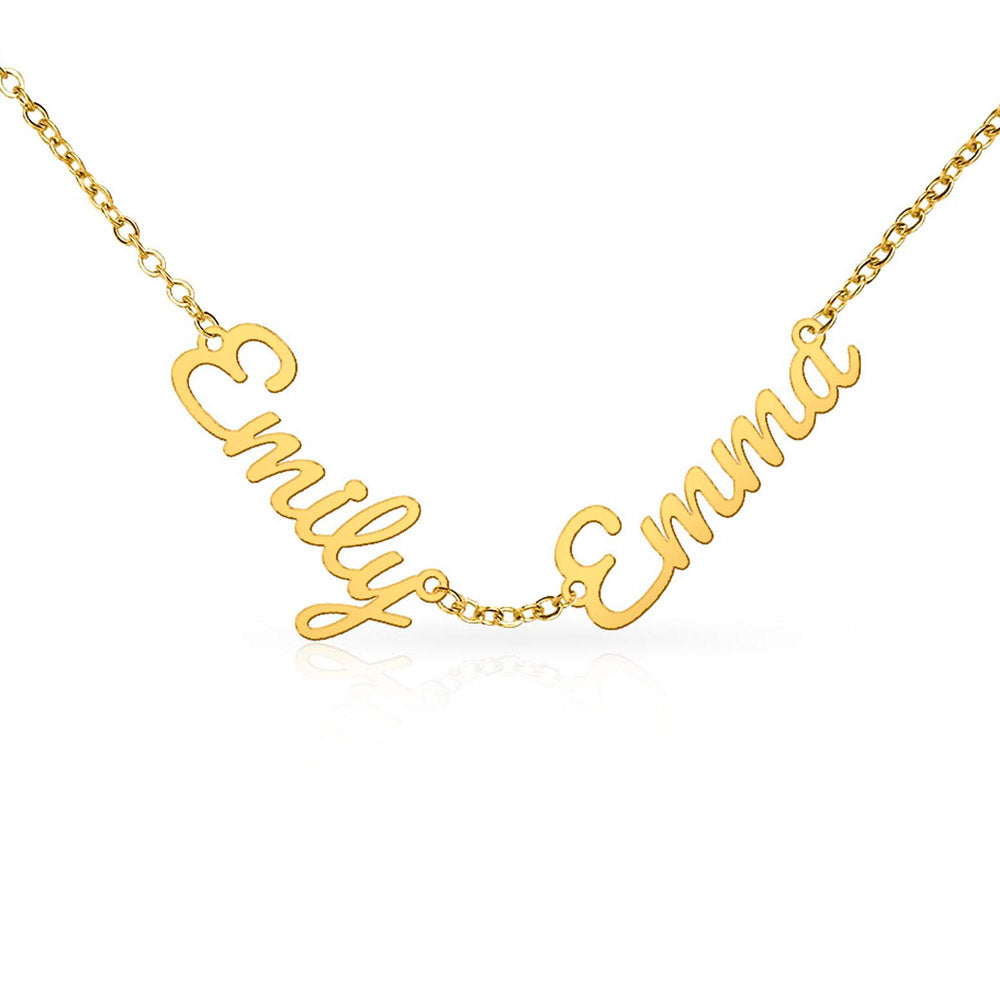Custom Name Necklace for Mom, Grandma, Personalized Children’s Names Necklace, Stainless Steel or 18K Gold Finish, Best Friends Jewelry