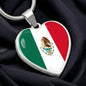 Celebrate Mexican Pride - Mexican Flag Heart Pendant Necklace, Perfect Gift for Heritage and Culture Lovers, Ideal Gift for Her