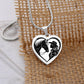 Horse Lover Cowgirl Heart Pendant-Cowgirl and Horse Heart Necklace – Western Jewelry for Women, Country Girl Gift