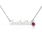 Custom Name Necklace with Birthstone – Personalized Script Name Necklace – Stainless Steel or 18K Gold Finish – Custom Gift for Mom, Grandma, Sister, Wife