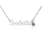 Custom Name Necklace with Birthstone – Personalized Script Name Necklace – Stainless Steel or 18K Gold Finish – Custom Gift for Mom, Grandma, Sister, Wife