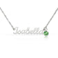Custom Name Necklace with Birthstone – Personalized Script Name Necklace – Stainless Steel or 18K Gold Finish – Custom Gift for Mom, Grandma, Sister, Wife