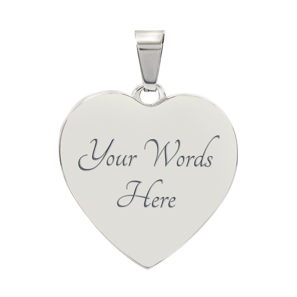 Cervical Cancer Awareness Necklace “Never Give Up” – Teal White Ribbon Heart Pendant, Fighter Gift, Survivor Support