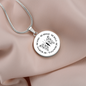 Inspirational Be Kind Be Brave Be Bold Necklace – Engravable circle pendant in 18K gold finish or stainless steel, empowering gift for her