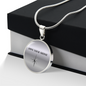 Own Your Shine Necklace, Inspirational Circle Pendant, Motivational Jewelry for Women, Confidence Gift, Empowerment Necklace