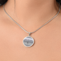 Own Your Shine Necklace, Inspirational Circle Pendant, Motivational Jewelry for Women, Confidence Gift, Empowerment Necklace