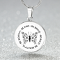Inspirational Be Kind Be Brave Be Bold Necklace – Engravable circle pendant in 18K gold finish or stainless steel, empowering gift for her