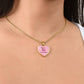 I Will Fight and I Will Win Heart Necklace – Breast Cancer Support Pendant, Pink Ribbon Fighter Survivor Jewelry Gift