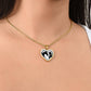 Horse Lover Cowgirl Heart Pendant-Cowgirl and Horse Heart Necklace – Western Jewelry for Women, Country Girl Gift