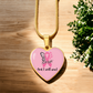 I Will Fight and I Will Win Heart Necklace – Breast Cancer Support Pendant, Pink Ribbon Fighter Survivor Jewelry Gift