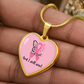 I Will Fight and I Will Win Heart Necklace – Breast Cancer Support Pendant, Pink Ribbon Fighter Survivor Jewelry Gift