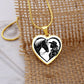 Horse Lover Cowgirl Heart Pendant-Cowgirl and Horse Heart Necklace – Western Jewelry for Women, Country Girl Gift