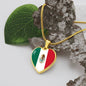 Celebrate Mexican Pride - Mexican Flag Heart Pendant Necklace, Perfect Gift for Heritage and Culture Lovers, Ideal Gift for Her