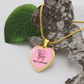 I Will Fight and I Will Win Heart Necklace – Breast Cancer Support Pendant, Pink Ribbon Fighter Survivor Jewelry Gift