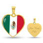 Celebrate Mexican Pride - Mexican Flag Heart Pendant Necklace, Perfect Gift for Heritage and Culture Lovers, Ideal Gift for Her