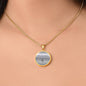Own Your Shine Necklace, Inspirational Circle Pendant, Motivational Jewelry for Women, Confidence Gift, Empowerment Necklace