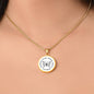 Inspirational Be Kind Be Brave Be Bold Necklace – Engravable circle pendant in 18K gold finish or stainless steel, empowering gift for her