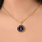 Breast Cancer Support Circle Necklace, Pink Ribbon Survivor Gift, Courage Hope Strength Love, Engravable Stainless Steel or 18K Gold Finish