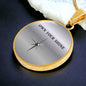 Own Your Shine Necklace, Inspirational Circle Pendant, Motivational Jewelry for Women, Confidence Gift, Empowerment Necklace