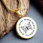 Inspirational Be Kind Be Brave Be Bold Necklace – Engravable circle pendant in 18K gold finish or stainless steel, empowering gift for her
