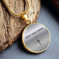 Own Your Shine Necklace, Inspirational Circle Pendant, Motivational Jewelry for Women, Confidence Gift, Empowerment Necklace