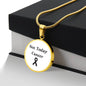 Not Today Cancer Necklace, Skin Cancer Awareness Black Ribbon Pendant, Inspirational Cancer Support Gift, Encouragement Gift for Fighters & Survivors