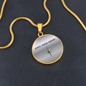 Own Your Shine Necklace, Inspirational Circle Pendant, Motivational Jewelry for Women, Confidence Gift, Empowerment Necklace