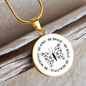 Inspirational Be Kind Be Brave Be Bold Necklace – Engravable circle pendant in 18K gold finish or stainless steel, empowering gift for her