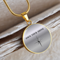 Own Your Shine Necklace, Inspirational Circle Pendant, Motivational Jewelry for Women, Confidence Gift, Empowerment Necklace