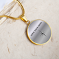 Own Your Shine Necklace, Inspirational Circle Pendant, Motivational Jewelry for Women, Confidence Gift, Empowerment Necklace