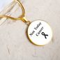 Not Today Cancer Necklace, Skin Cancer Awareness Black Ribbon Pendant, Inspirational Cancer Support Gift, Encouragement Gift for Fighters & Survivors