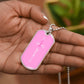 Breast Cancer Support Necklace, Faith Pink Ribbon Jewelry, Breast Cancer Survivor Gift, Cancer Fighter Encouragement Gift Option to Engrave