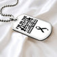 Skin Cancer Warrior Necklace, Cancer Fighter Support Gift, Encouragement Pendant for Loved Ones Fighting Cancer, Cancer Fighter Gift