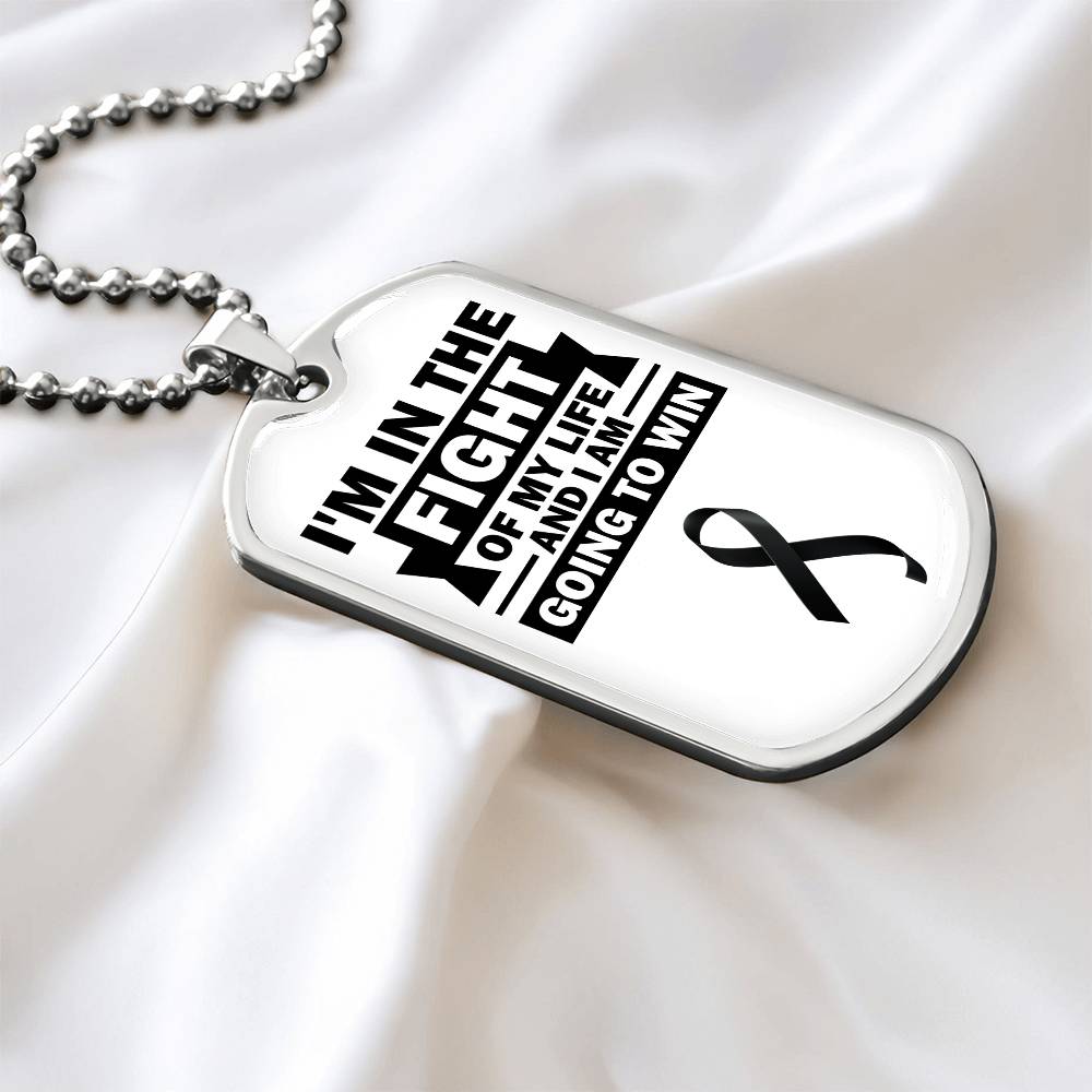 Skin Cancer Warrior Necklace, Cancer Fighter Support Gift, Encouragement Pendant for Loved Ones Fighting Cancer, Cancer Fighter Gift
