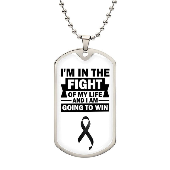 Skin Cancer Warrior Necklace, Cancer Fighter Support Gift, Encouragement Pendant for Loved Ones Fighting Cancer, Cancer Fighter Gift