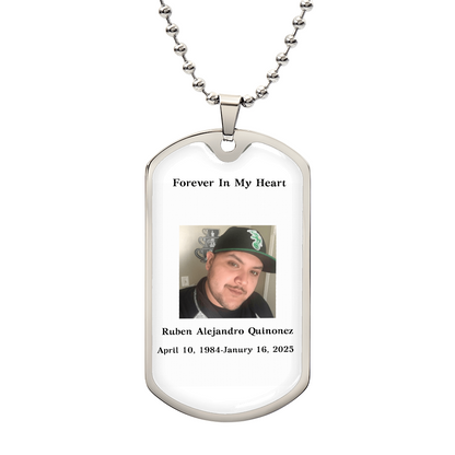 Memorial Dog Tag Necklace