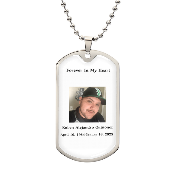Memorial Dog Tag Necklace