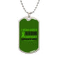 Mental Health Support Necklace, 'I Wear Green' Message Jewelry, Promoting Mental Health Awareness, Perfect Gift for Advocate, Advocacy Jewelry