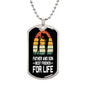 Gift for dad - Father and Son Best Friends for Life dog tag necklace, meaningful gift from son for dad. Christmas gift for dad