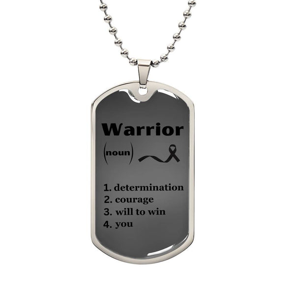 Skin Cancer Warrior Necklace, Cancer Fighter Support Gift, Encouragement Pendant for Loved Ones Fighting Cancer, Cancer Fighter Gift