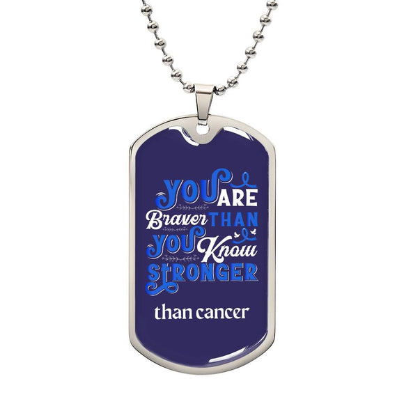 Inspirational Colon Cancer Fighter Necklace, Courageous Colorectal Warrior Necklace, Empowering Colon Cancer Warrior Jewelry, Heartfelt Gift