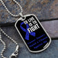 Colon Cancer To Live is To Fight Necklace, Dark Blue Ribbon Colon Cancer Support Gift, Inspirational Jewelry for Colon Cancer Fighters,