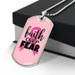 Breast Cancer Support Pendant, Faith Over Fear Necklace, Personalized Cancer Support Gift, Empowering Gift For Cancer Patients and Survivors