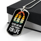 Gift for dad - Father and Son Best Friends for Life dog tag necklace, meaningful gift from son for dad. Christmas gift for dad