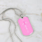 Breast Cancer Support Necklace, Faith Pink Ribbon Jewelry, Breast Cancer Survivor Gift, Cancer Fighter Encouragement Gift Option to Engrave