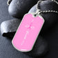 Breast Cancer Support Necklace, Faith Pink Ribbon Jewelry, Breast Cancer Survivor Gift, Cancer Fighter Encouragement Gift Option to Engrave
