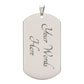 Dad Christmas Gift Veteran Dog Tag, Hero Legend Necklace, Unique Gift for Dad, Special Keepsake Necklace, Perfect Birthday Gift for Dad